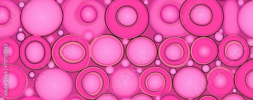 Pink repeated circle pattern 