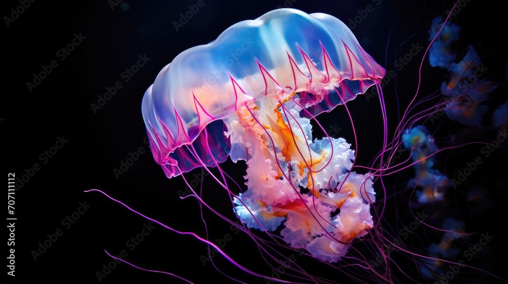 jelly fish in the water jelly fish in the water