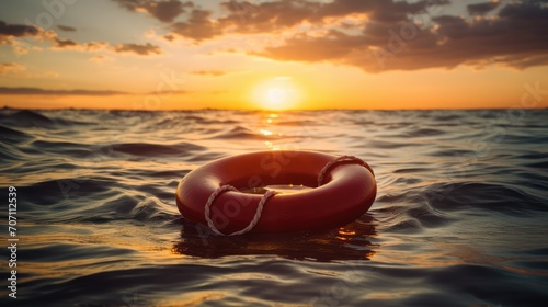 sunset on the beach