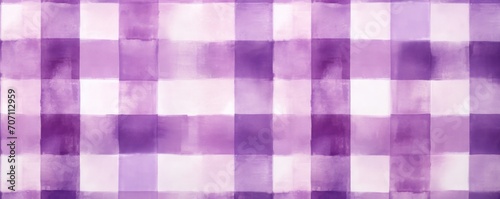 Purple vintage checkered watercolor background. 