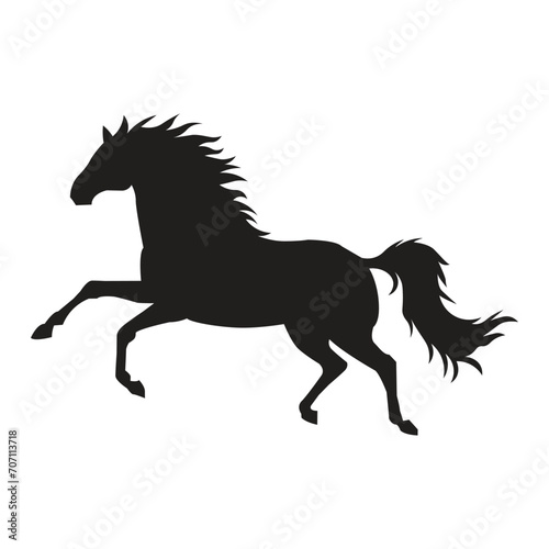 A silhouette of a horse & t shart design vector  © mdbhraju76