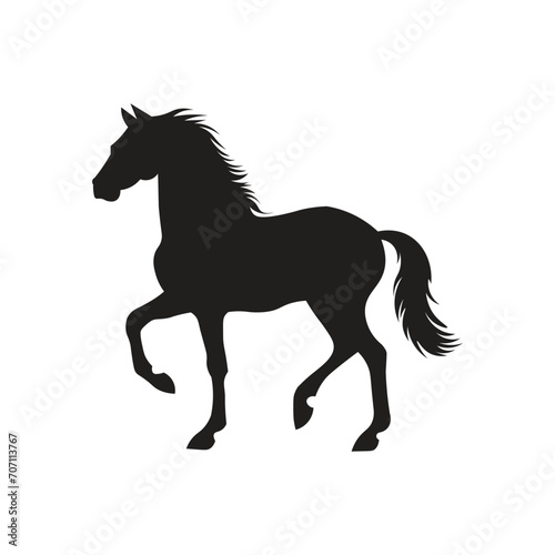 A silhouette of a horse   t shart design vector 