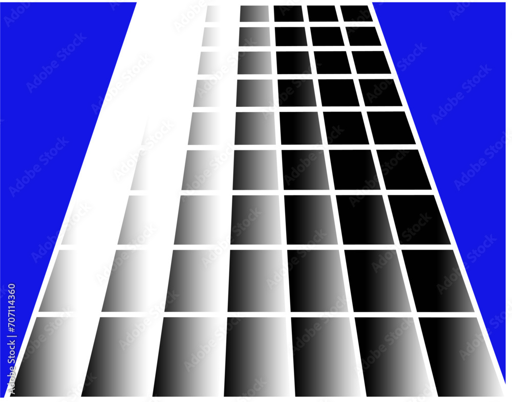 composition of a rectangular geometric plane with a gradient color and a blue background composition of a rectangular geometric plane with a gradient color and a blue background