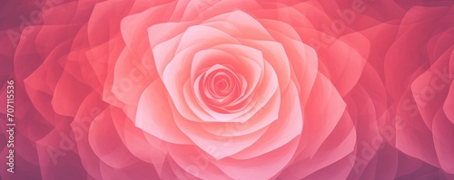 Rose round gradient. Digital noise, grain texture