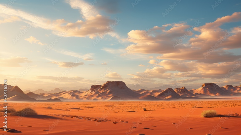 Naklejka premium landscape in the desert