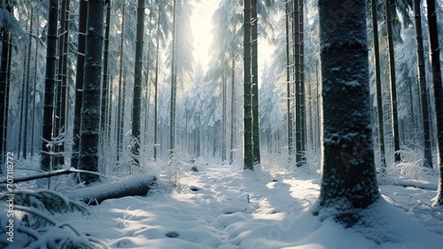 Winter's Transformation: Lush Forest Turned Magical © Irfanan