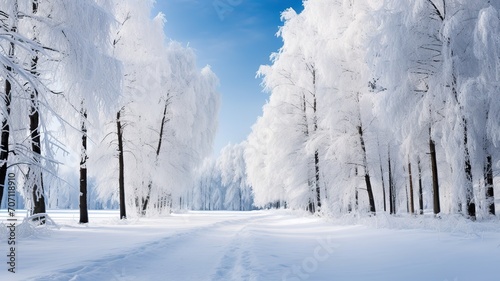 Heart of Winter: Majestic Forest Stands Tall and Strong