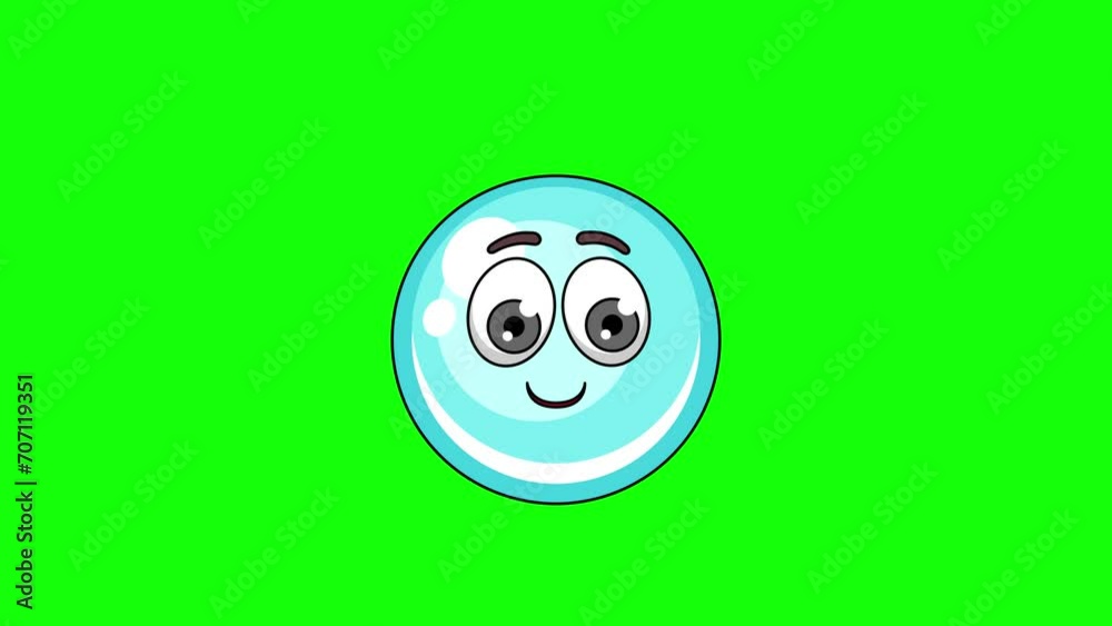 bubble cartoon with a smiling face with heart eyes, emoji emoticon animation bubble cartoon with a smiling face with heart eyes, emoji emoticon animation