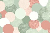 Sage repeated soft pastel color vector art circle pattern 