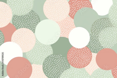 Sage repeated soft pastel color vector art circle pattern 