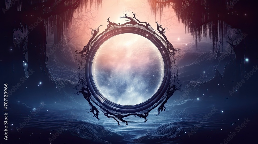 Fototapeta premium dark magic forest
