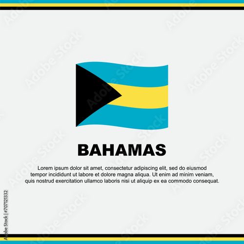 Free Download Bahamas Flag Background Design Template. Bahamas Independence Day Banner Social Media Post. Bahamas Design - GFXLoad