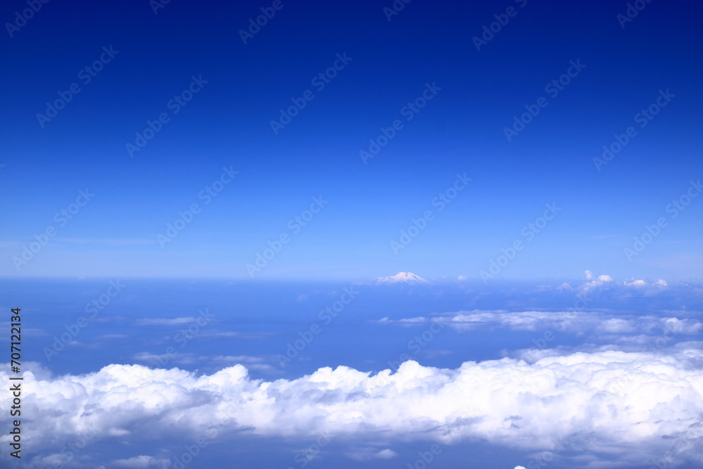 Mount Elbrus, Caucasus. View from the window of airplane Mount Elbrus, Caucasus. View from the window of airplane