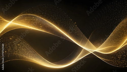 abstract wavy light background. Ai
