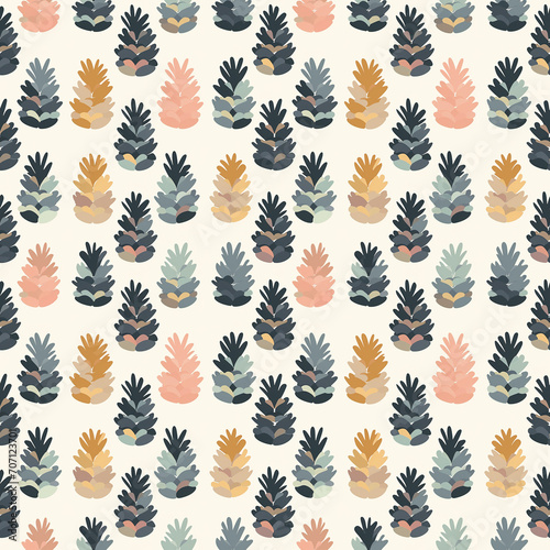 Pinecone seamless pattern. Can be used for gift wrapping, wallpaper, background