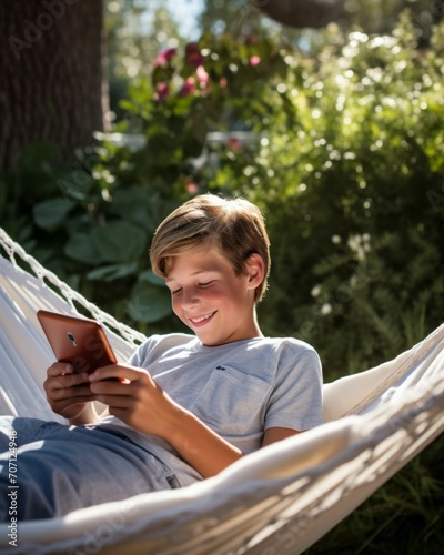 Relax in Greenery: Tech Savvy Lounging in Nature