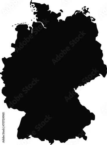 Germany map icon. Germany country icons collection. German map isolated signs. Vector elements