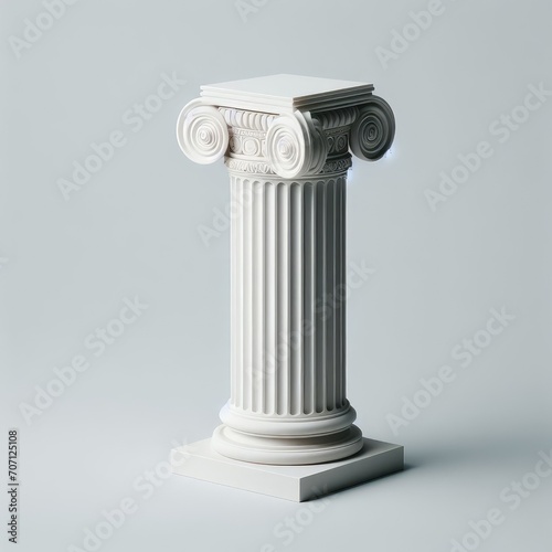 column isolated on white 