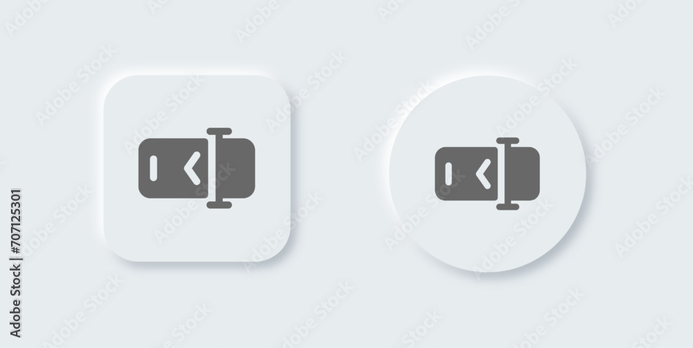 Rename solid icon in neomorphic design style. Write signs vector illustration. Rename solid icon in neomorphic design style. Write signs vector illustration.