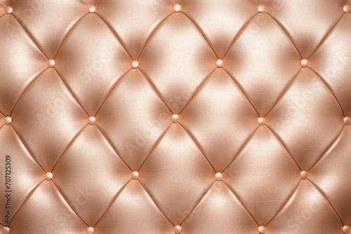 Seamless light pastel bronze diamond tufted upholstery background texture 