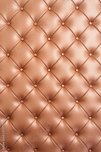 Seamless light pastel bronze diamond tufted upholstery background texture 