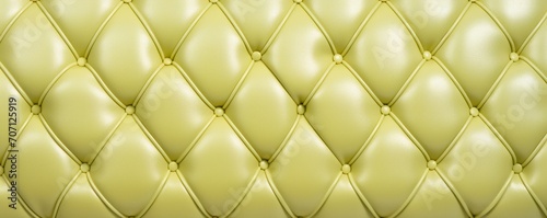 Seamless light pastel chartreuse diamond tufted upholstery background texture