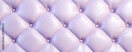Seamless light pastel lilac diamond tufted upholstery background texture