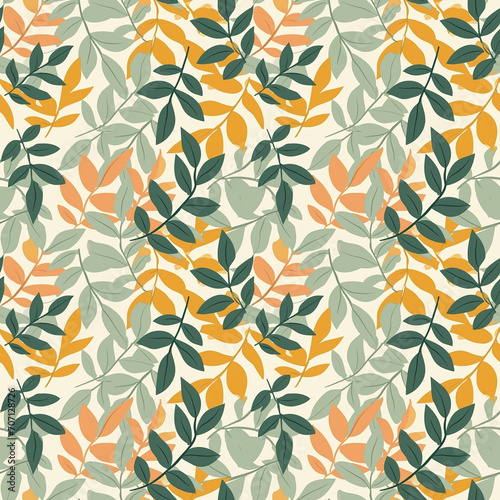 Sunlight filtering through leaves seamless pattern. Can be used for gift wrapping, wallpaper, background