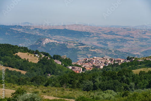View of Pescopagano, in Potenza province, Italy photo