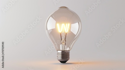 Light Bulb With the Letter W Inside - Illuminating the Power of the W