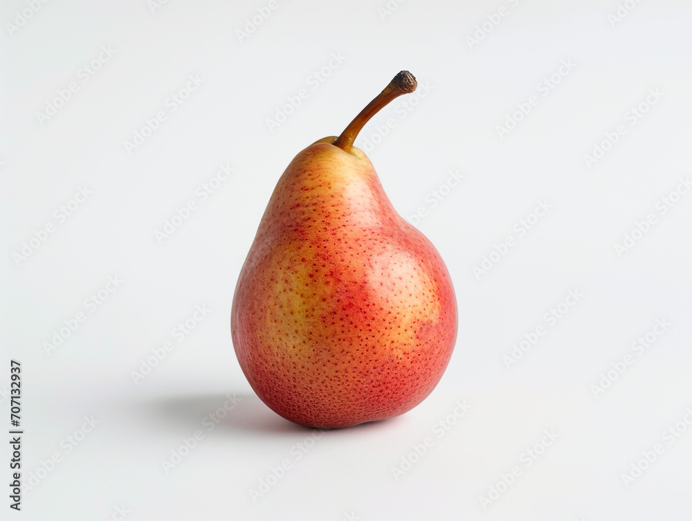 Fresh pear fruits isolated on white background. Minimalist style. Fresh pear fruits isolated on white background. Minimalist style.