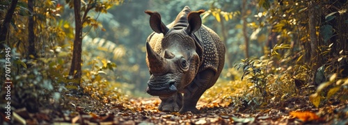 Elusive Javan Rhinoceros in Ujung Kulon National Park photo