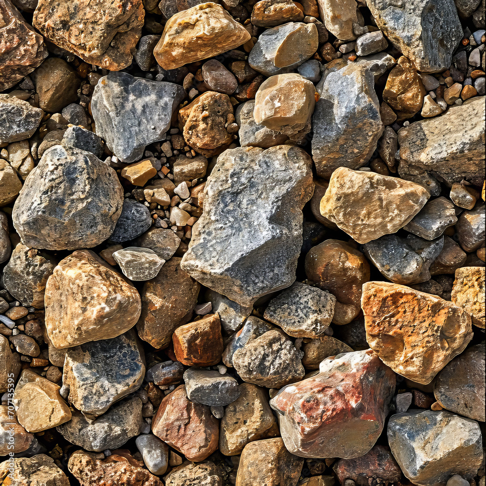 Gravel Texture. Generated Image. A digital rendering of a gravel texture in the daytime. Gravel Texture. Generated Image. A digital rendering of a gravel texture in the daytime.