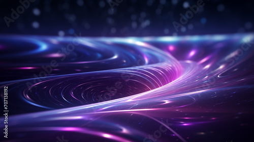 Dark blue and purple Neon Light Futuristic Background  wallpaper   Abstract  lines  3d  glossy abstract texture design  Generated AI