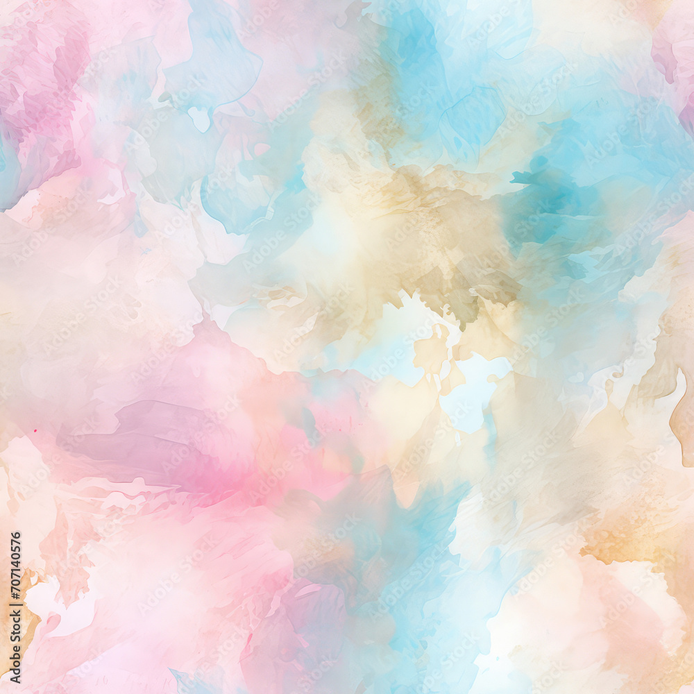 Abstract painted background in blue, purple, pink ,teal watercolors.Perfect for wallpapers ,print, background 