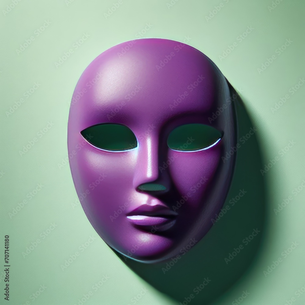 purrple mask on a green background
purrple mask on a green background