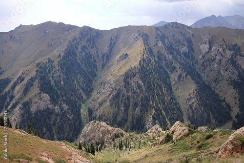 Moldo-Ashuu pass, district of Song Kol Region in western Kyrgyzstan photo