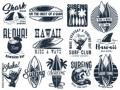 Photography Summer surfing print set