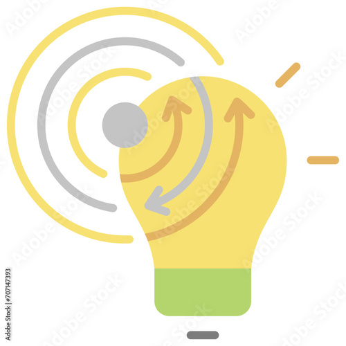 Disruptive Ideas Flat Icon