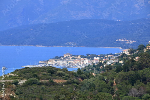 Scenic Saint Florent on Corsica Island, France