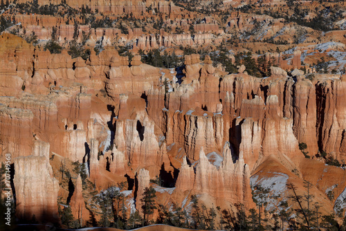 Scenic Winter Landscape in Bryce Canyon National Park Utah