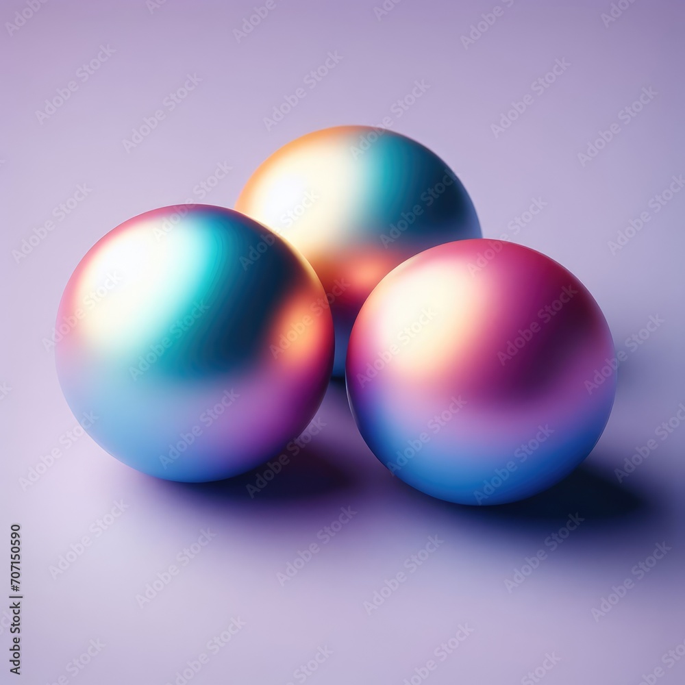 pink and blue colorful spheres
