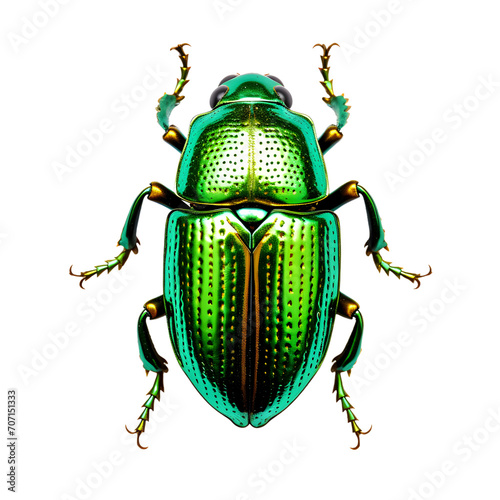 Green june beetle bug insect grub coleopteran fly entomology isolated on white or transparent background © Trendy Graphics