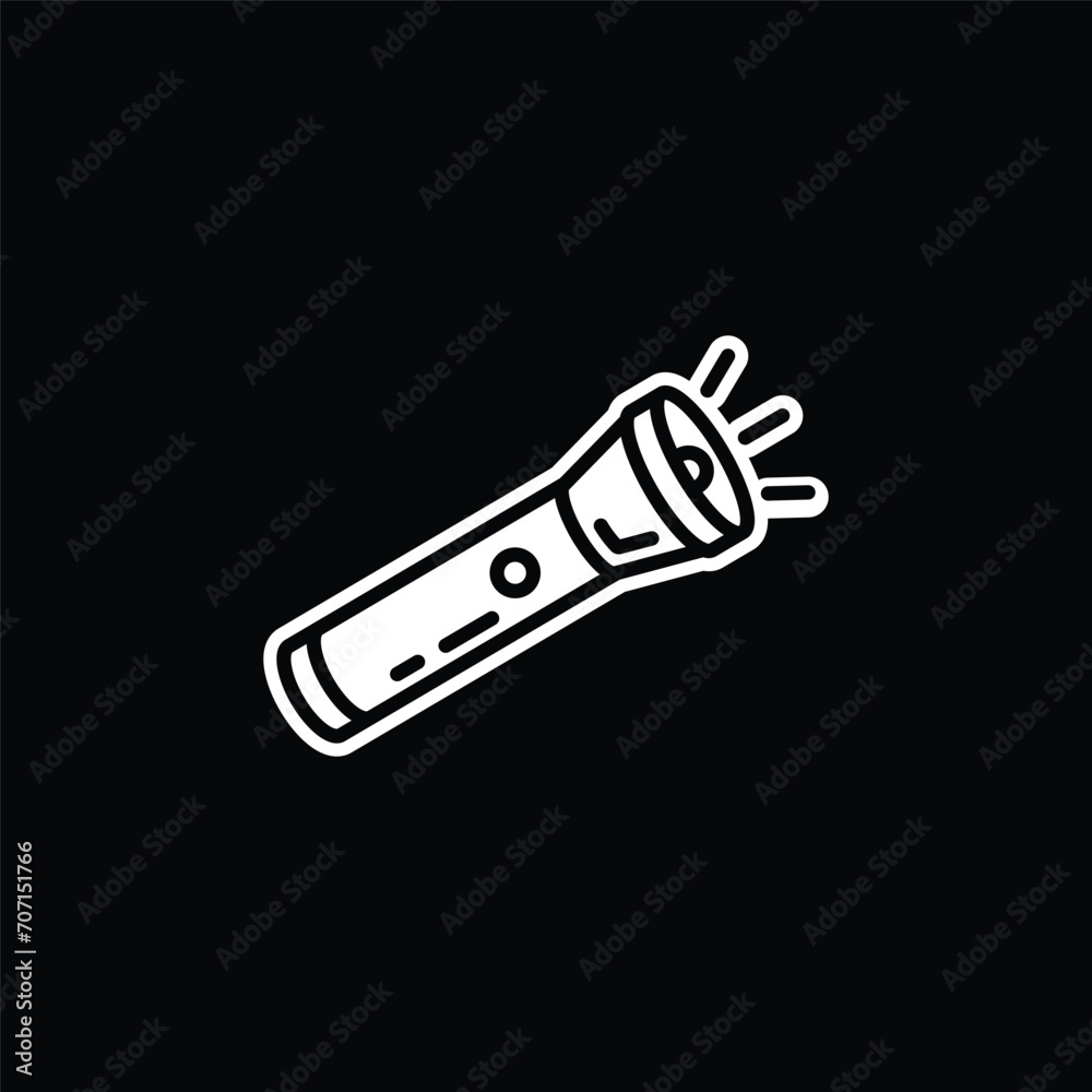 Original vector illustration. Contour icon of a camping lantern. Original vector illustration. Contour icon of a camping lantern.