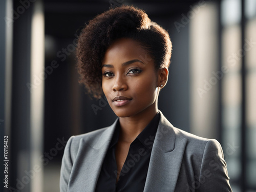 business woman looking forward