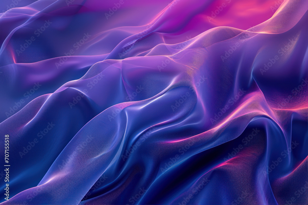 Obraz premium abstract background of blue silk or satin with some smooth folds in it