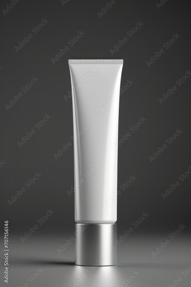mock-up design of aluminum tube for cosmetics or toothpaste with cosmetic usage mock-up design of aluminum tube for cosmetics or toothpaste with cosmetic usage