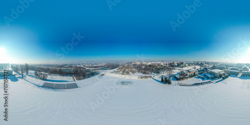 Nowy Sącz, panorama 360, zima photo