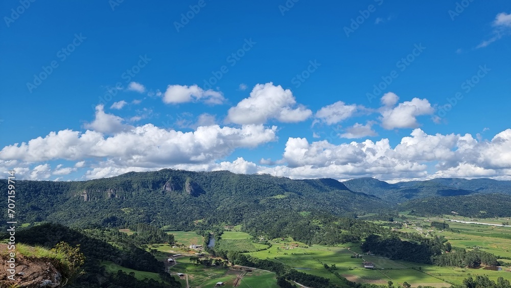 mountains and clouds in brazil