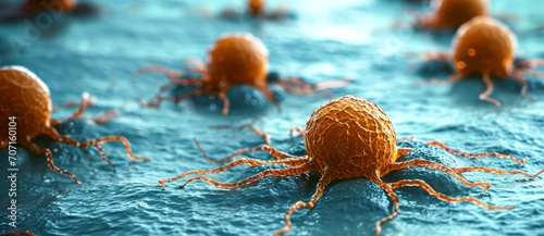 Microscopic Cancer Cells photo